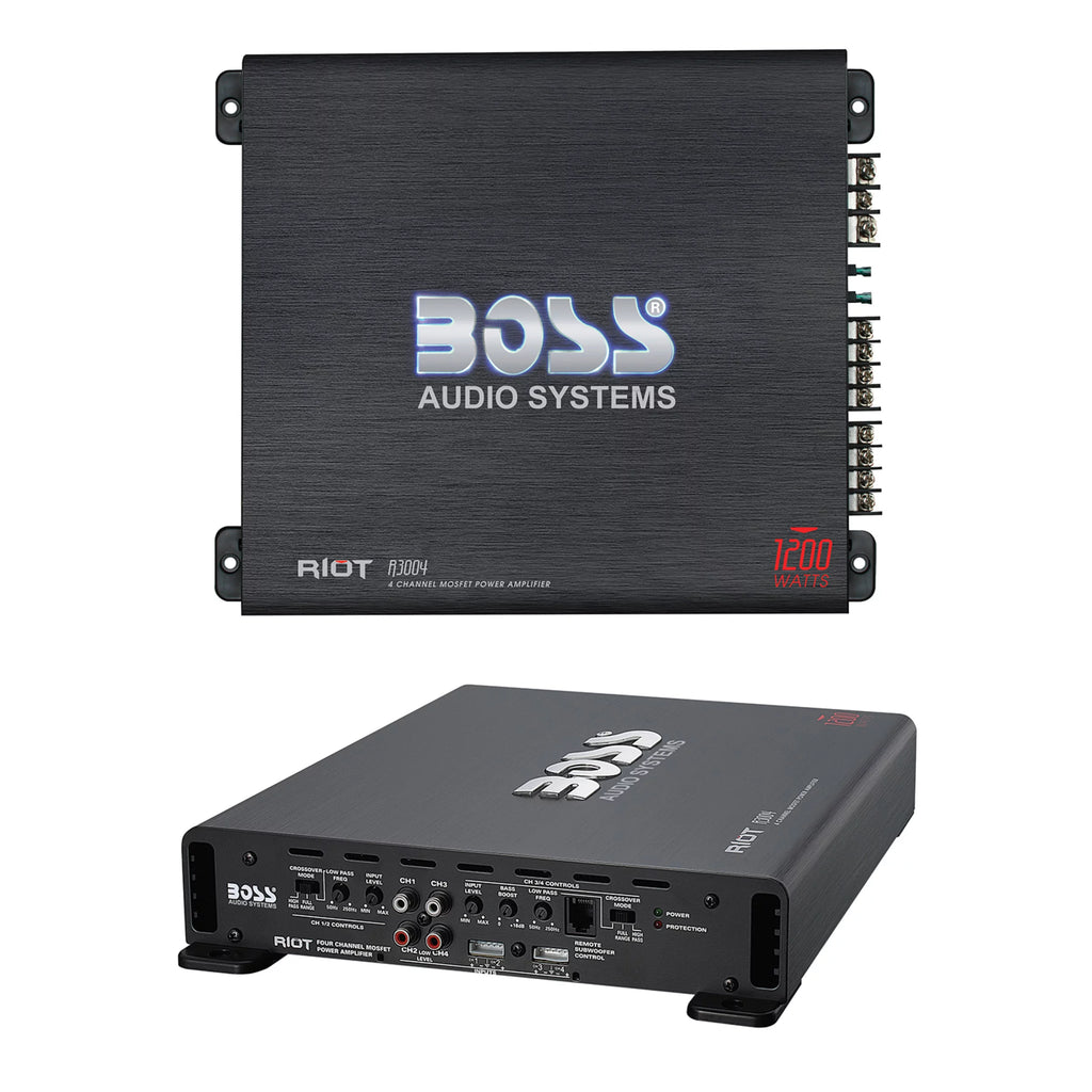 1200 High Output 4 Channel Car Audio Amplifier A166