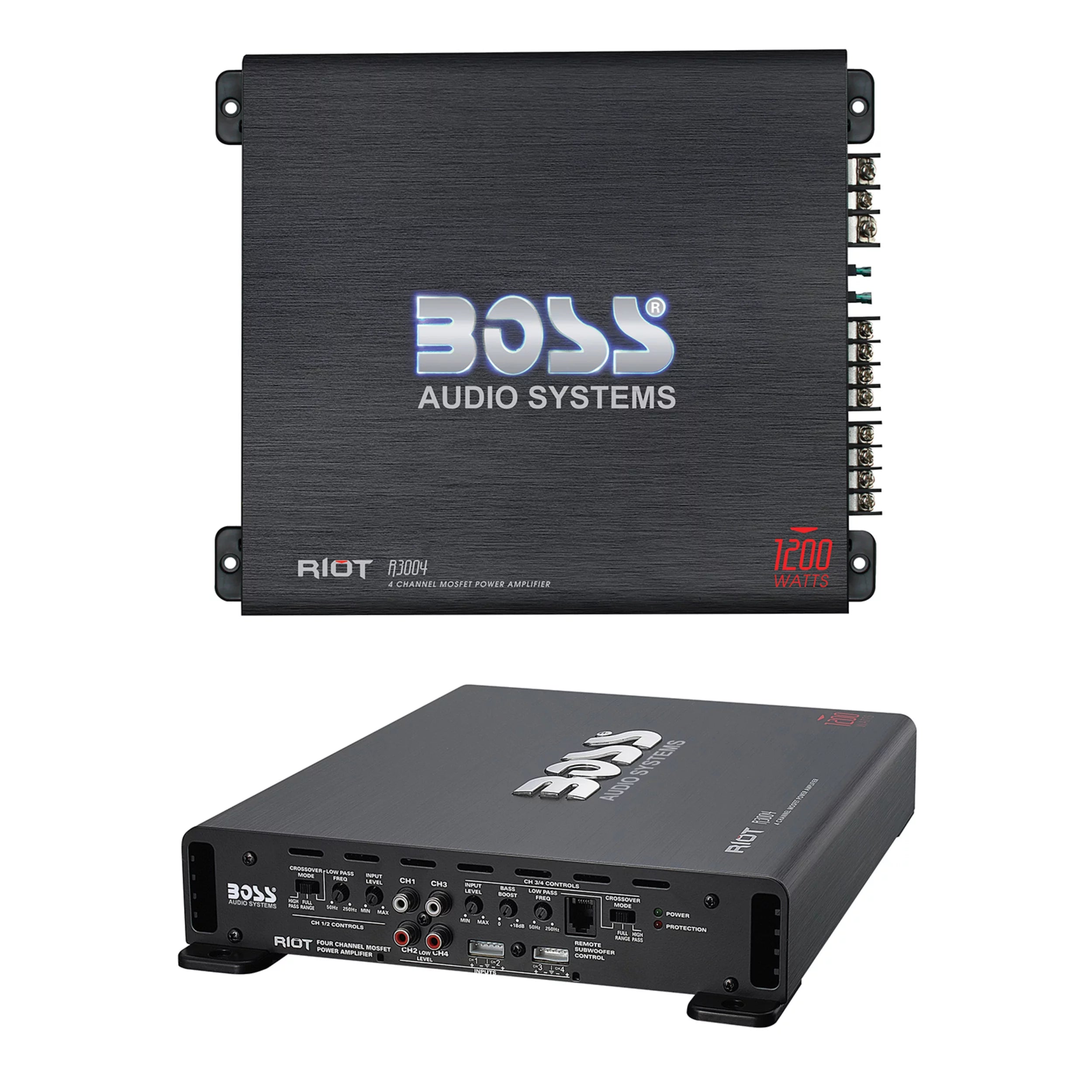 1200 High Output 4 Channel Car Audio Amplifier A166
