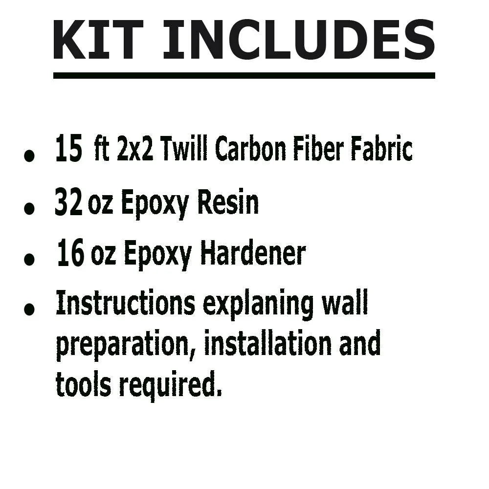 15 ft Carbon Fiber Basement Wall Crack Repair Kit S810