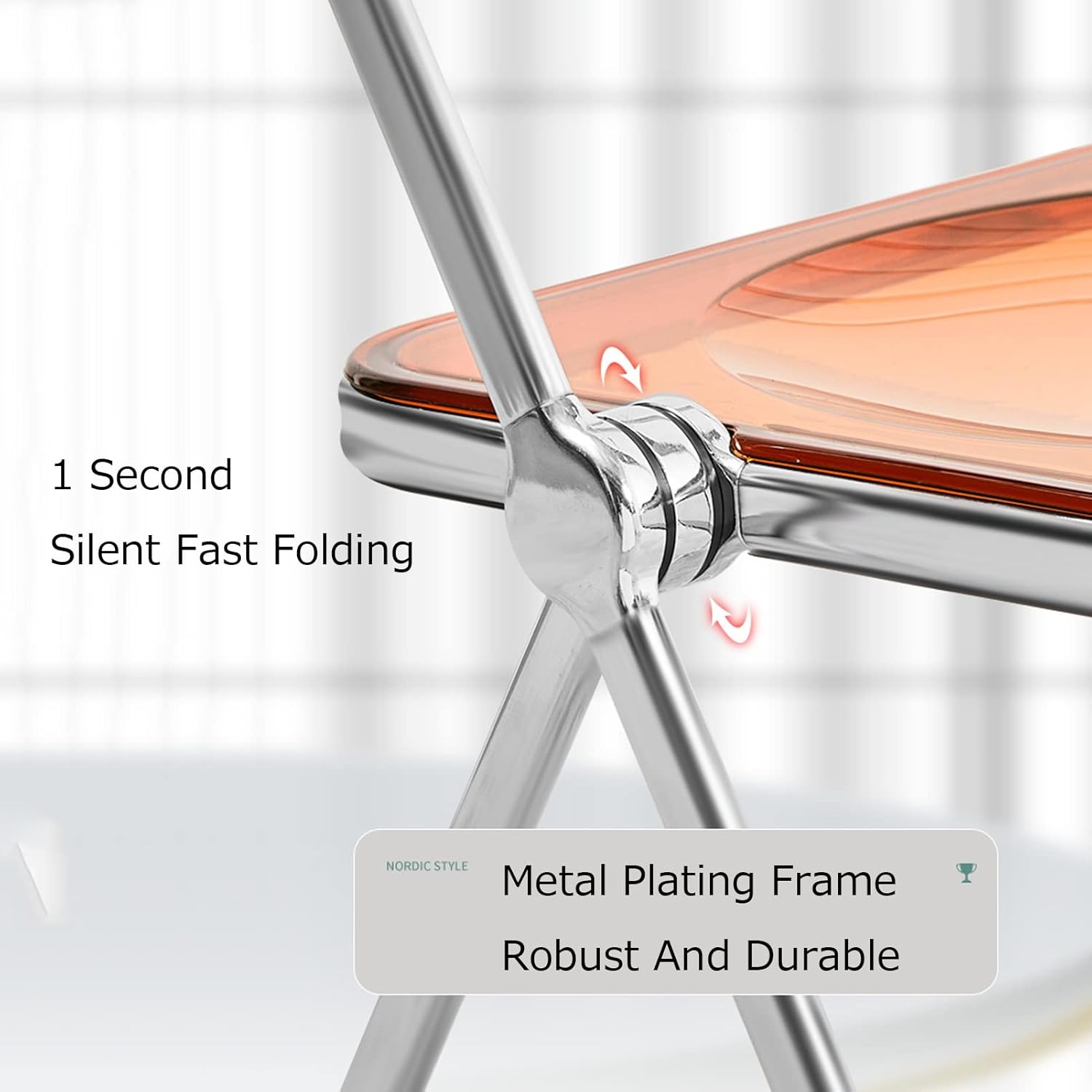 Folding Tray Table with Metal Legs J57561