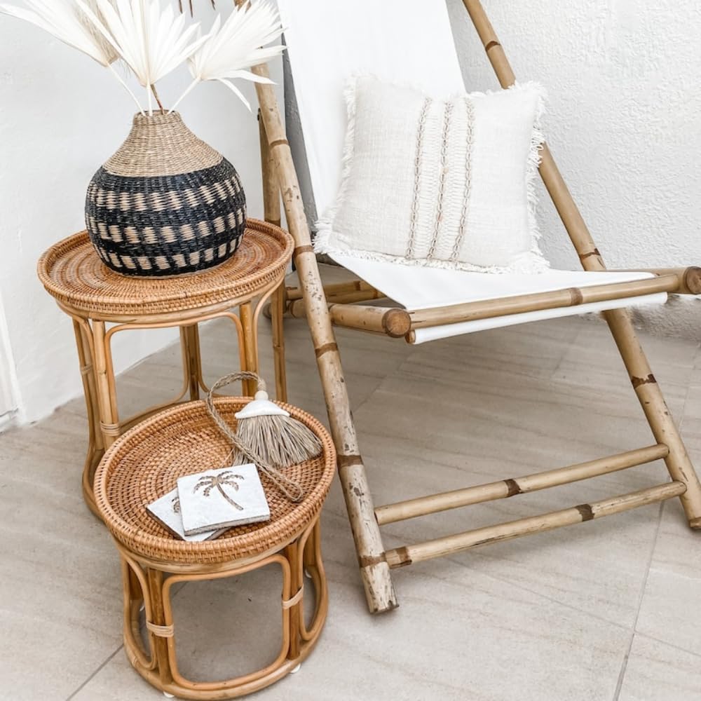 Rattan Side Table Set L777053