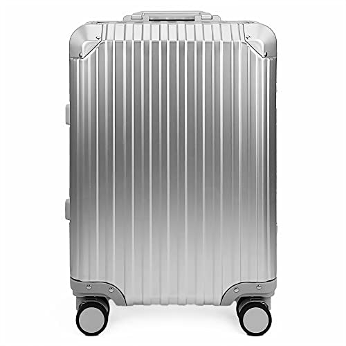 Silver Aluminum Luggage Suitcase 3 Sizes with TSA Lock U44153