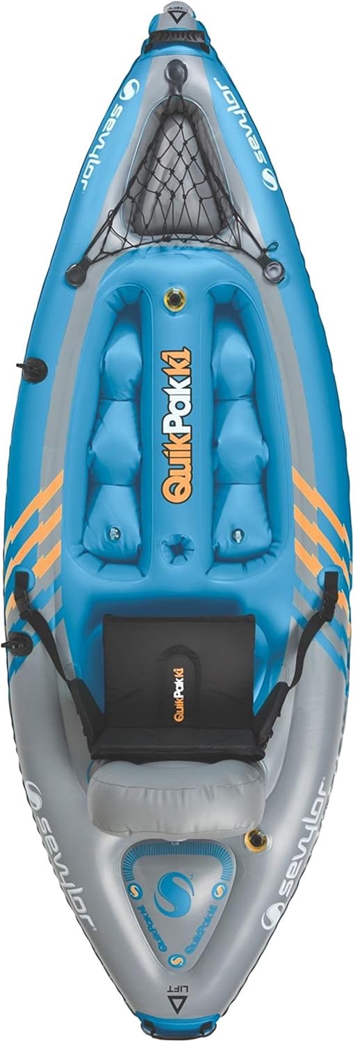 1-Person Inflatable Kayak with Hand Pump & Paddle Q21016