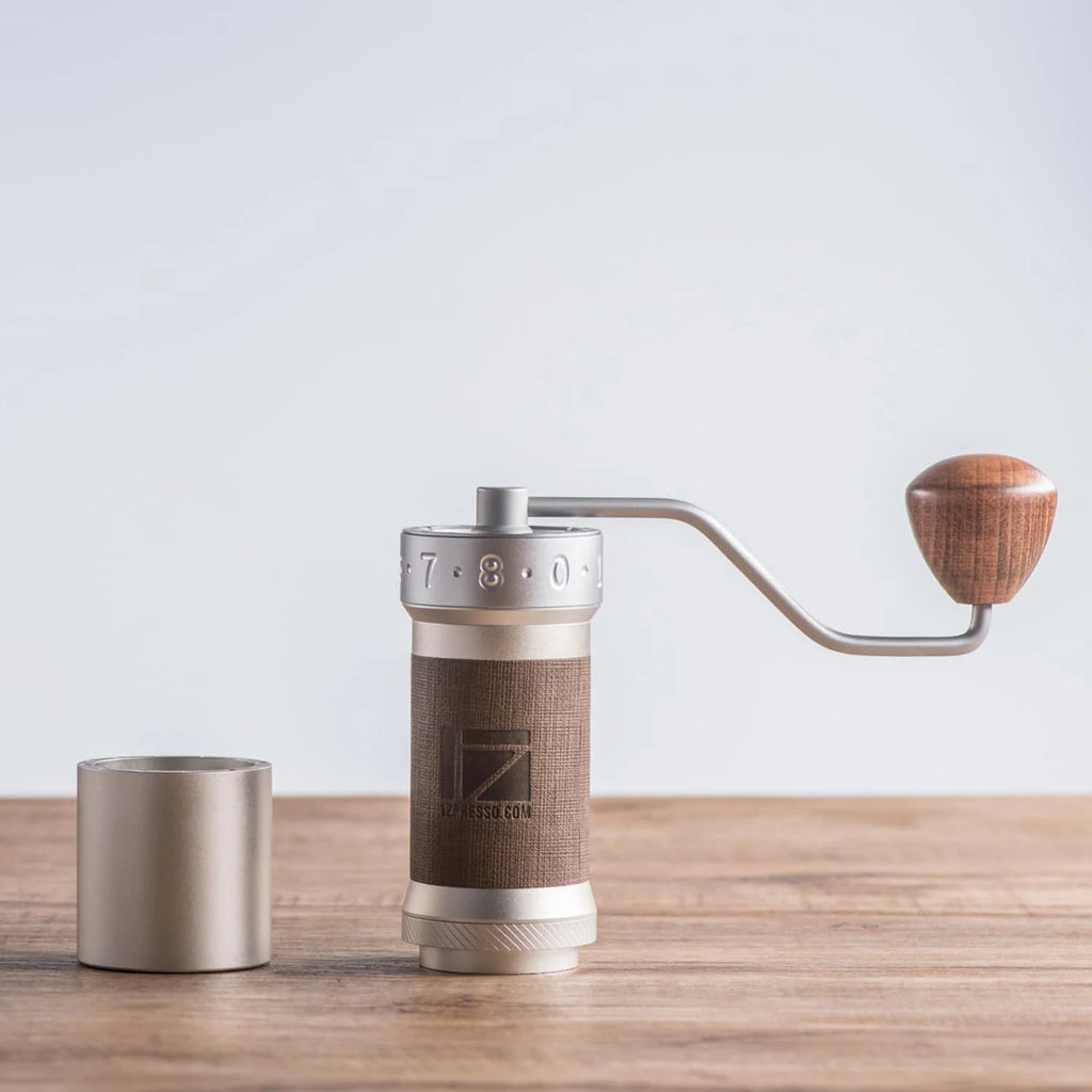 Silver Manual Coffee Grinder with Conical Burr E44170