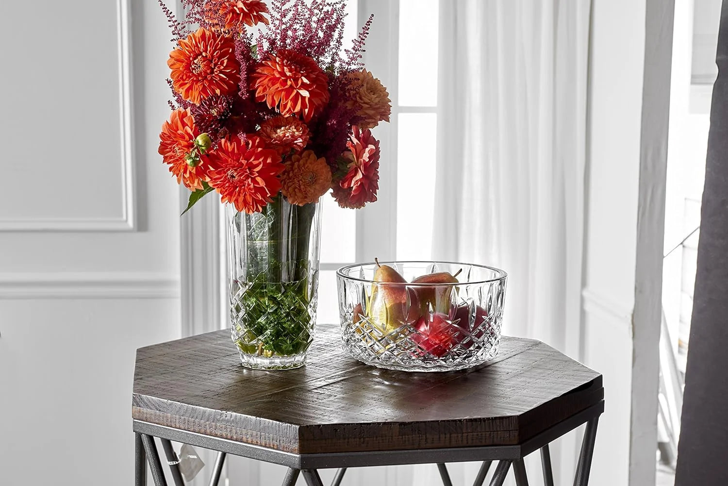 Clear Crystalline Bowl 9 inches W97298