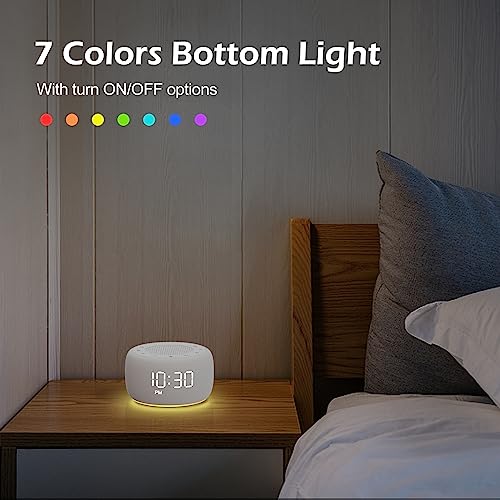 White Noise Machine with 18 Soothing Sounds, 7 Night Light, Sleep Timer W6164