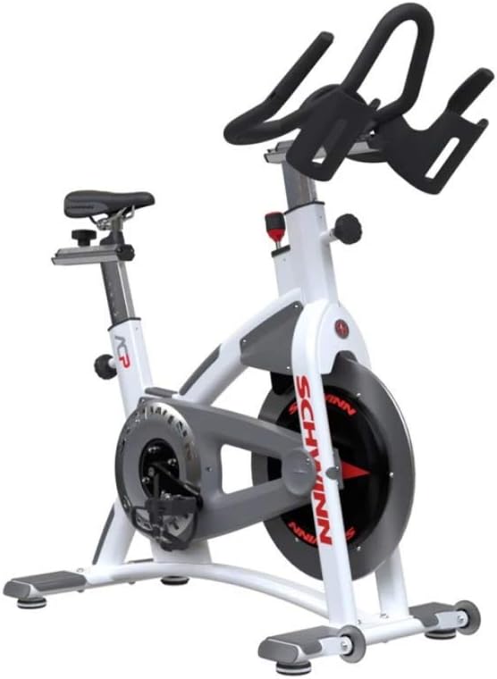 White Indoor Bike with Carbon Blue Belt Drive K575110