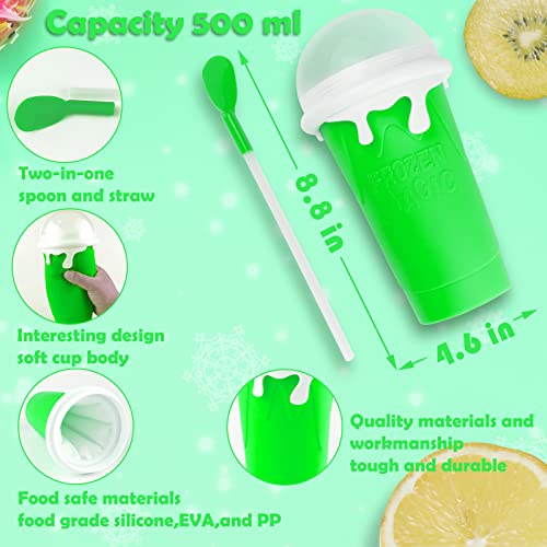 Blue Double Layers Silicone Slushy Cup Maker 500ml S9158