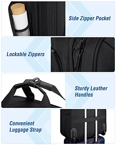 Black 17.3 Inch Rolling Laptop Bag D7687