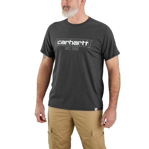 Relaxed Fit Midweight Short-Sleeve Logo Graphic T-Shirt F49717