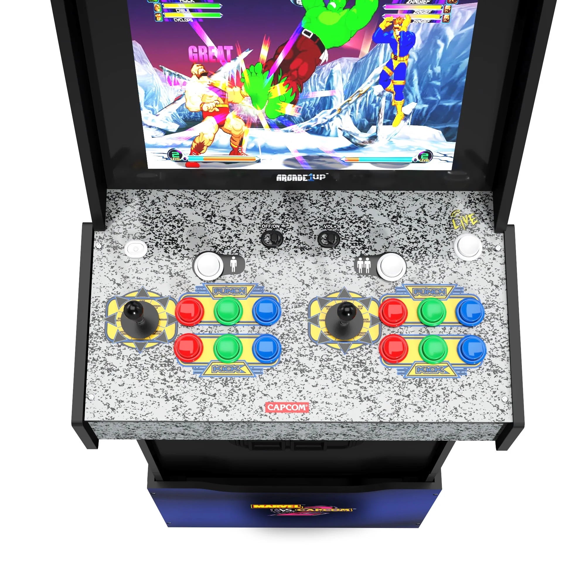Arcade with Lit Marquee and Riser D927560