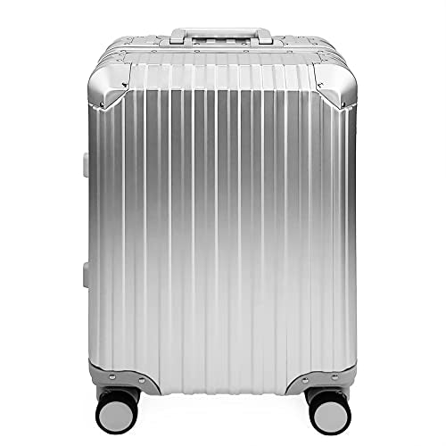 Silver Aluminum Luggage Suitcase 3 Sizes with TSA Lock U44153