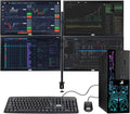 Restored Desktop PC Intel Core i5-6500, 16GB RAM, 120GB SSD, 2TB HDD, 4 LED Monitors, 2 Network Cards, Keyboard & Mouse Win 10 Pro O57518