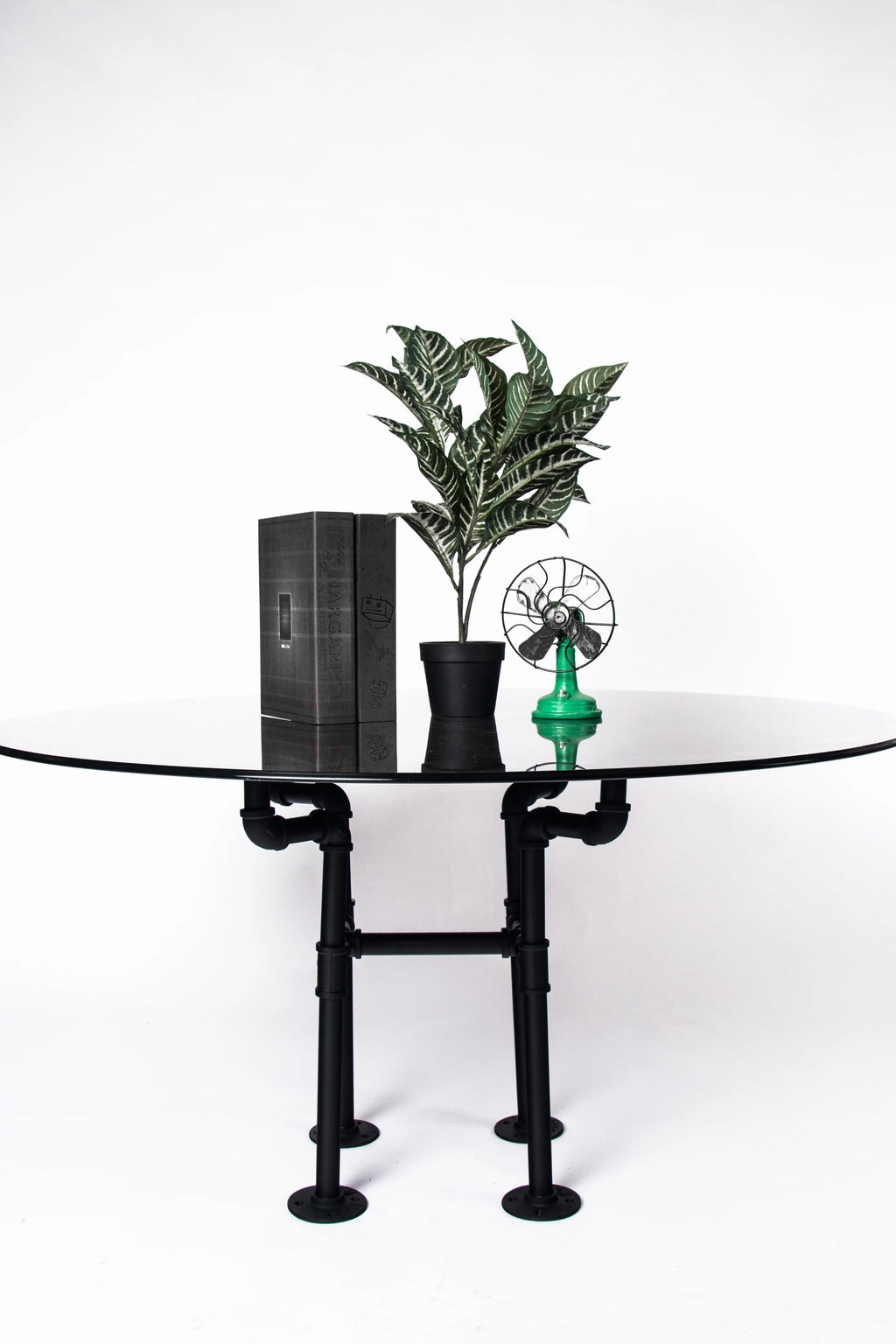 Black Iron Pipe Coffee Table Leg Set H609