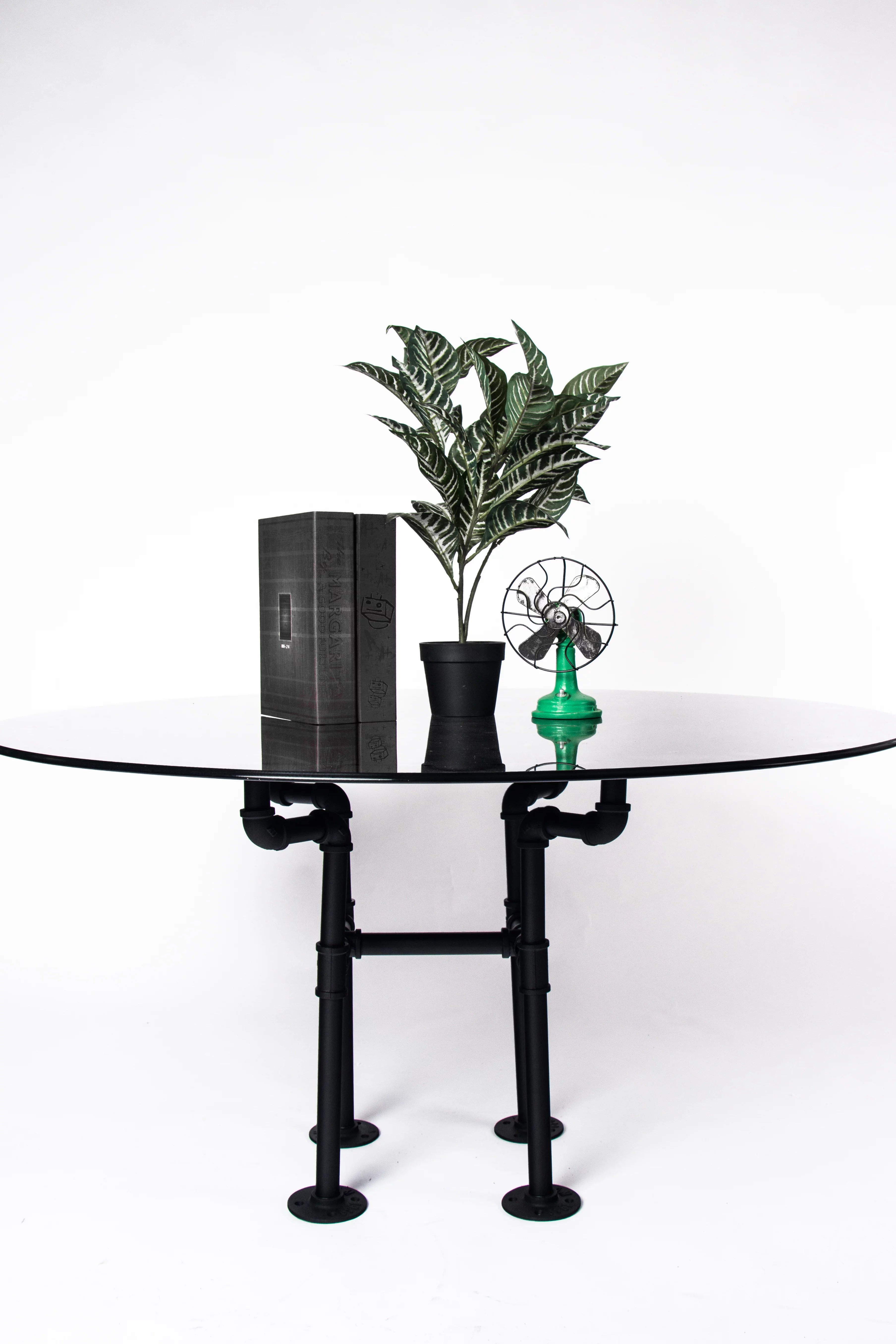 Black Iron Pipe Coffee Table Leg Set H609