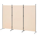 3 Panel Folding Fabric Room Divider, 102" W x 71" H (Black) R846772