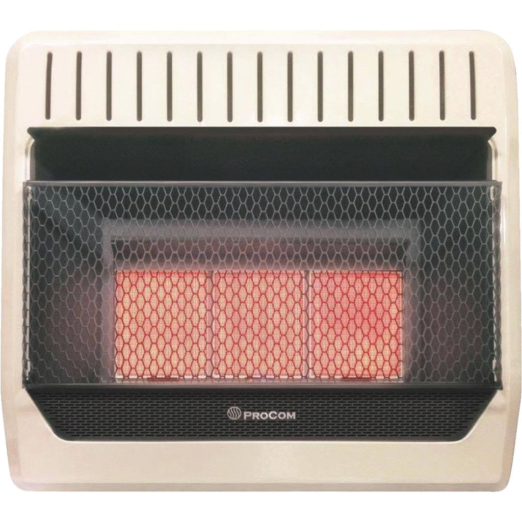 Natural Gas Ventless Infrared Plaque Heater - 30,000 BTU N78467