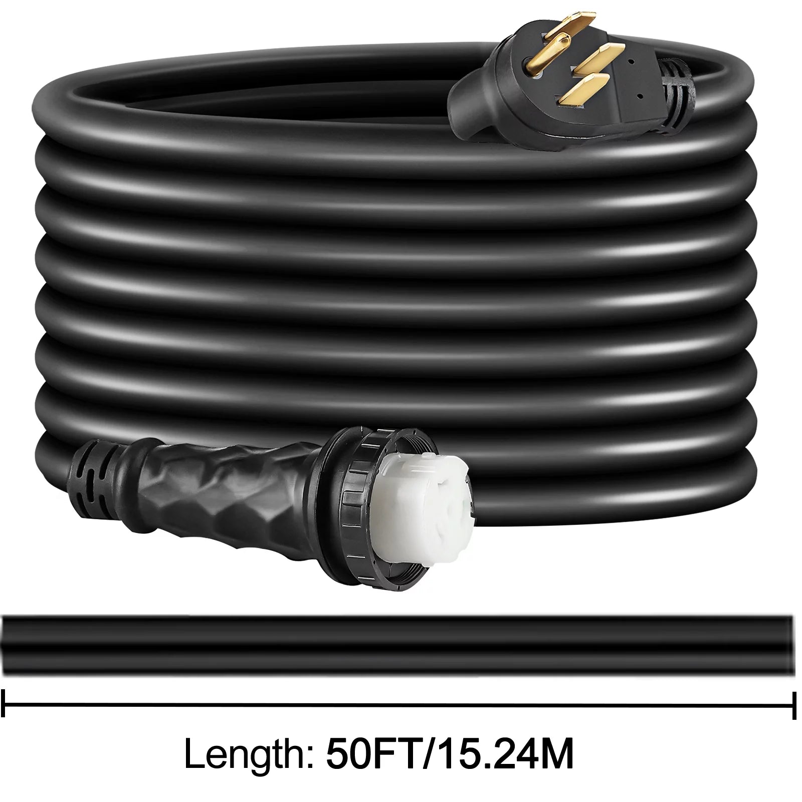 50 Ft 50 AMP 6AWG/3C+8AWG/1C Twist Lock Cord U27851