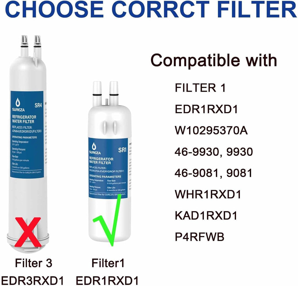 3 Pack Refrigerator Water Filter T45399