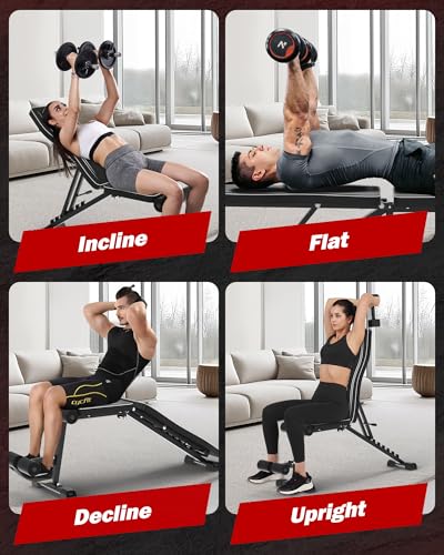 Adjustable Weight Bench 700LBS Weight Capacity W1214