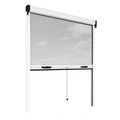 Retractable Bug Screen 31 in. x 67 in. White Aluminum Fiberglass Window Insect Screen G304669
