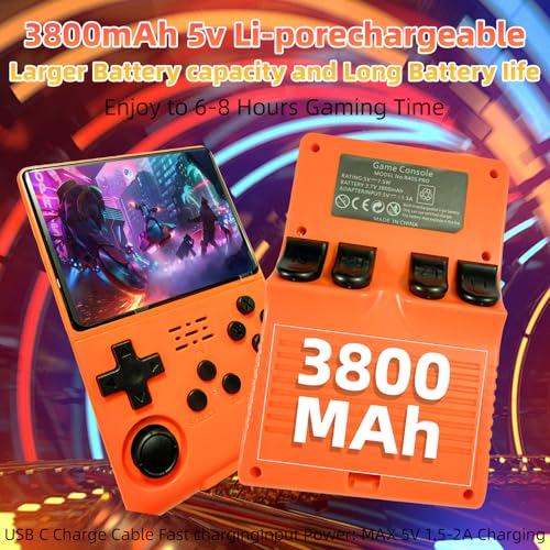 Handheld Game Console with 3.5 inch Mini HD IPS Screen, 3800mAh, Built-in 256G Card O62857