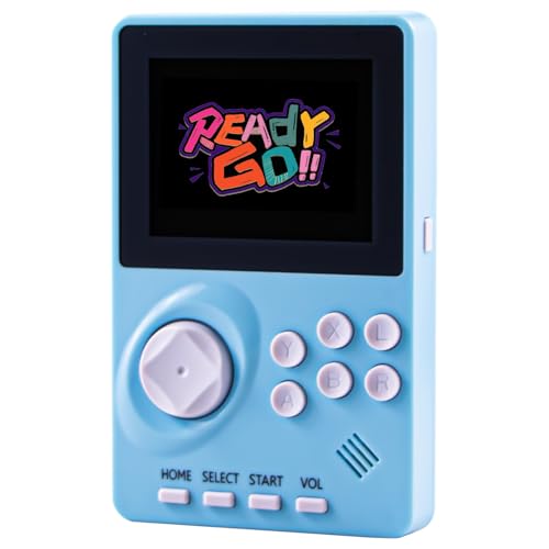 Kids Handheld Video Game Console with 100 16-bit Games, 2.8" Color Screen, Rechargeable Battery (Light Blue) J5932
