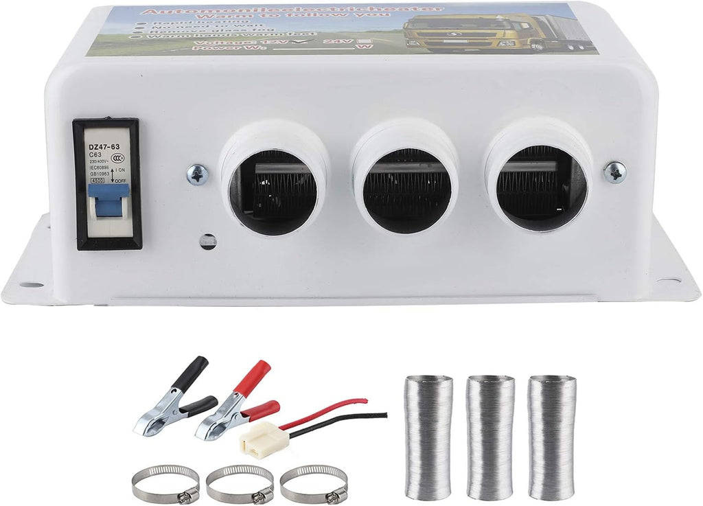 1000W 12V Portable Car Heater with 3 Air Outlet X66810