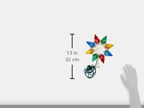 10-Light Multi-Color Capiz Star Tree Topper D707834