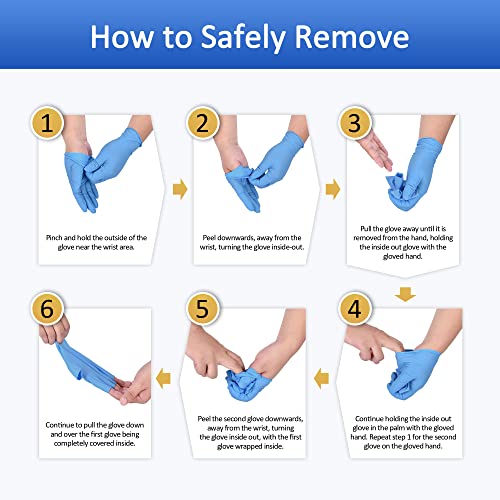 Blue Nitrile Exam Gloves, 4 mil, Powder-Free, Latex-Free, Non-Sterile S939