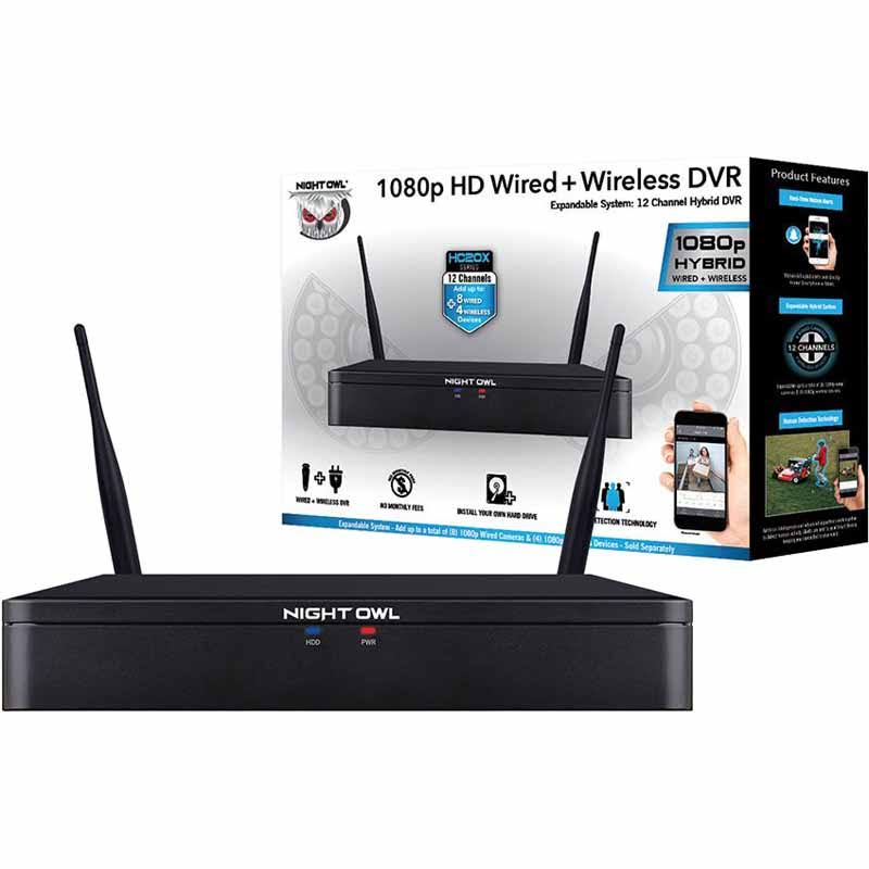 12 Channel 1080p HD Wired Wireless DVR W4347