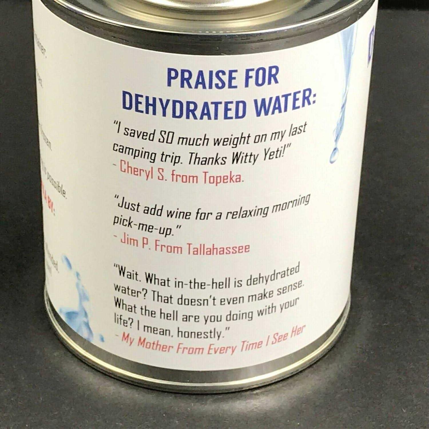 Dehydrated Water 16oz Can U11160