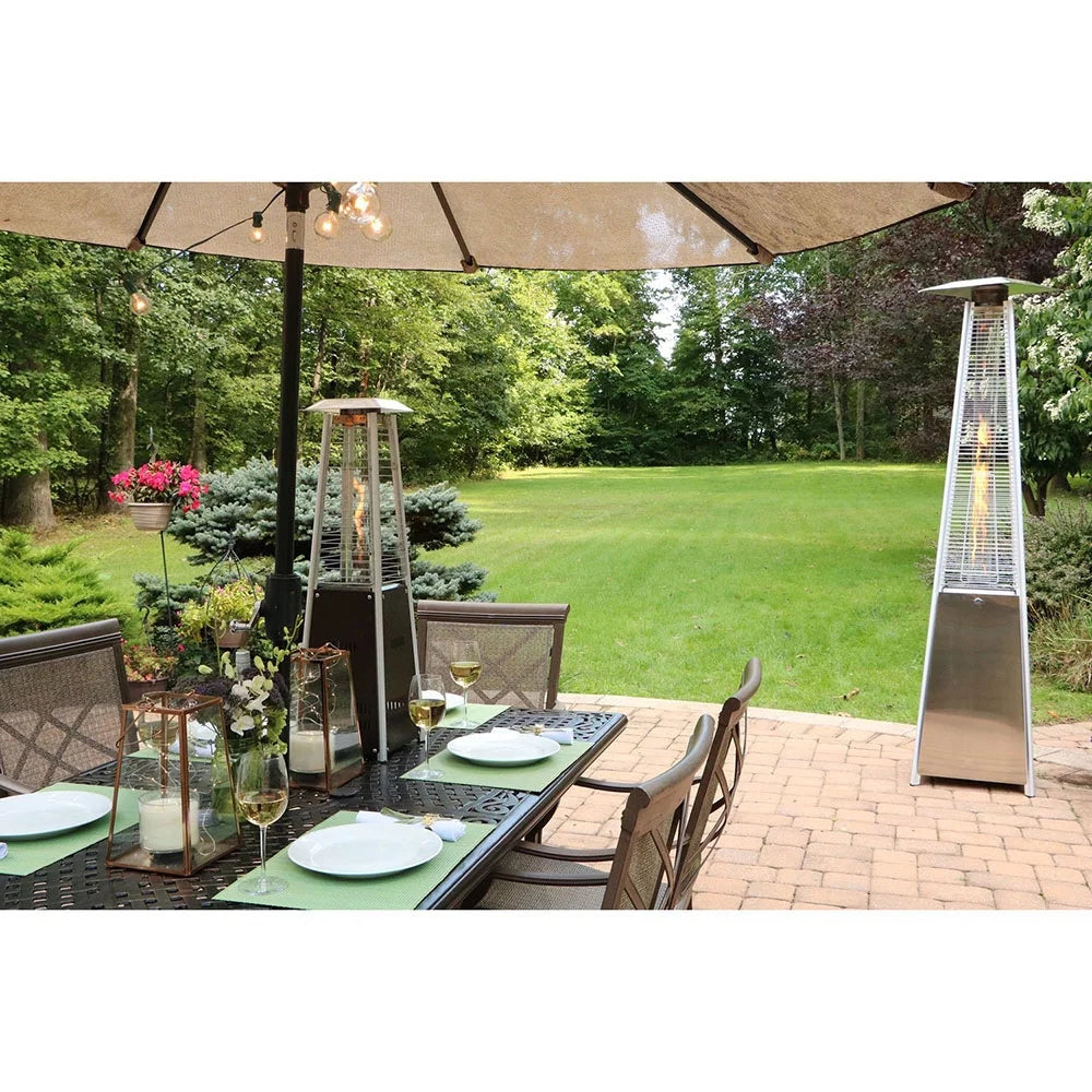 Mini Pyramid Tabletop Propane Patio Heater in Hammered Bronze G753