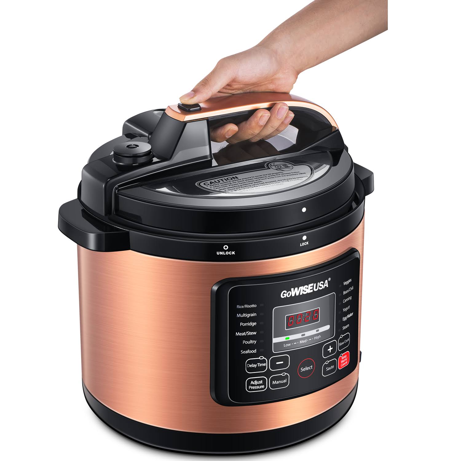 12.5 qt Copper Electric Pressure Cooker U210