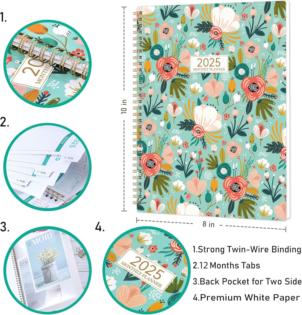 2025 Monthly Planner 8.5" x 11" with Tabs Q685