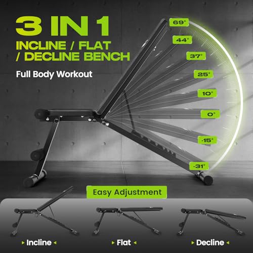 660LBS Fast Foldable Weight Bench with 8 Adjustable Backrests P28659