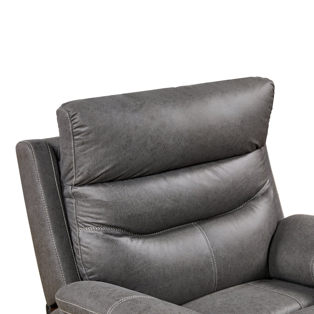 Gray Power Recliner Chair R8415