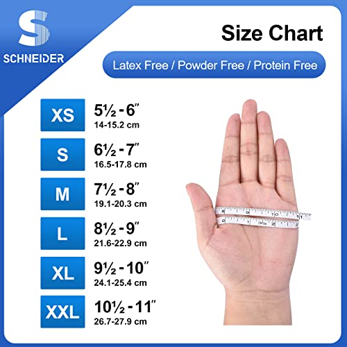 Blue Nitrile Exam Gloves, 4 mil, Powder-Free, Latex-Free, Non-Sterile S939