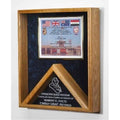 Flag and Certificate Case and Flag Frame L72236