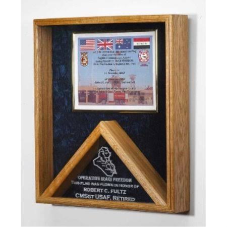 Flag and Certificate Case and Flag Frame L72236