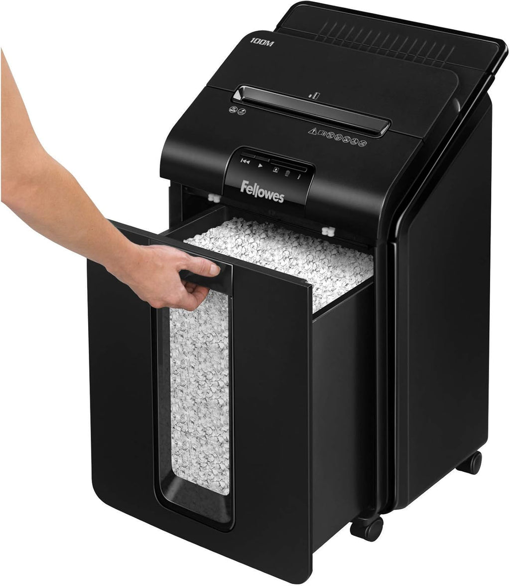Black Auto Feed Shredder, 26.4" x 15.4" x 14.6" K732096