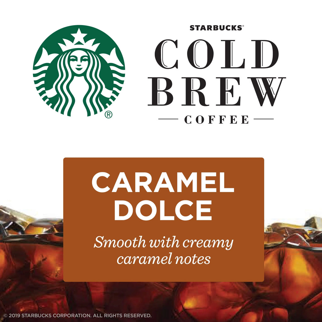 Cold Brew Coffee Caramel Dolce Flavored Coffee Concentrate Pods 6 Count X28020