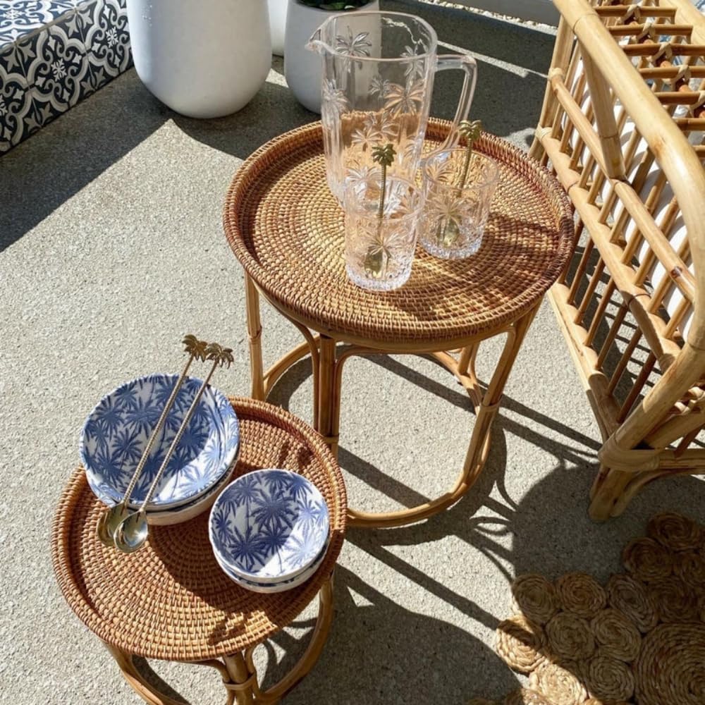 Rattan Side Table Set L777053