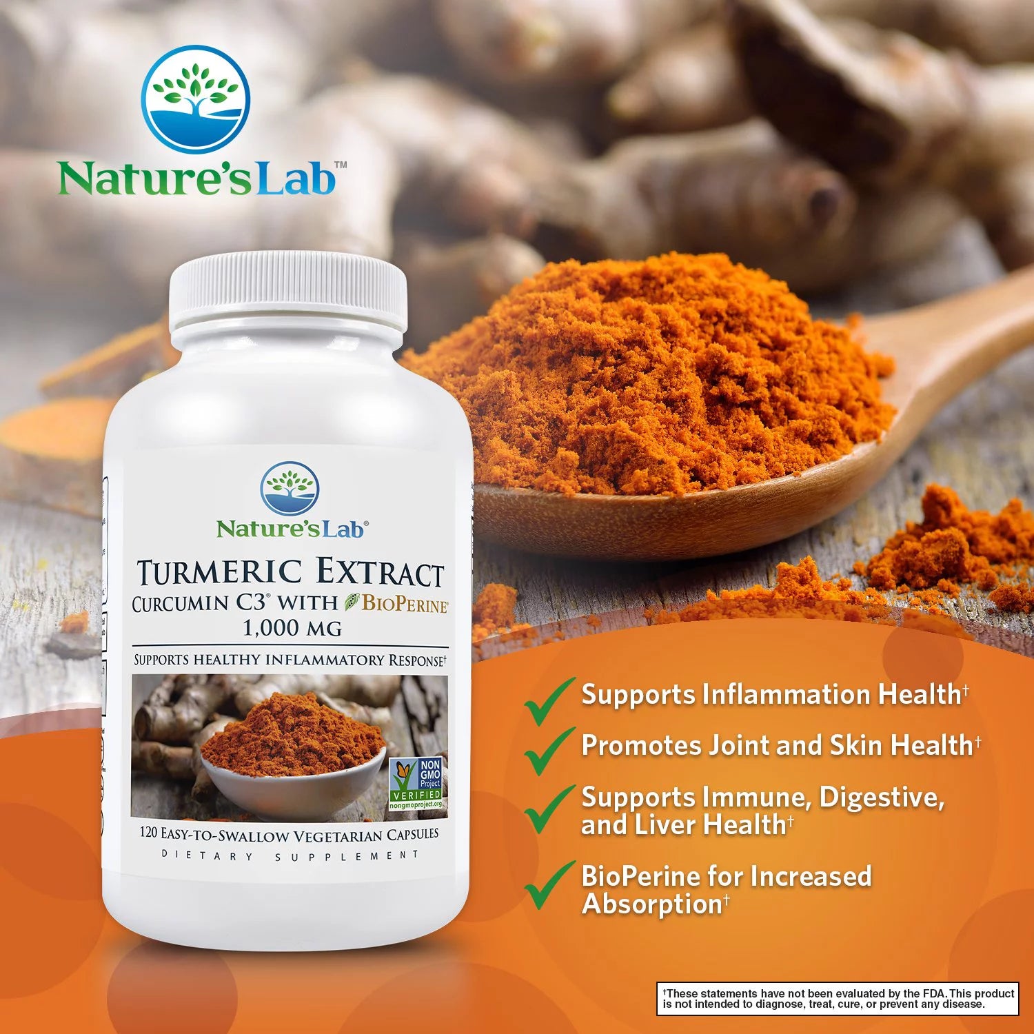 Turmeric Curcumin 1000mg 120 Capsules I81333