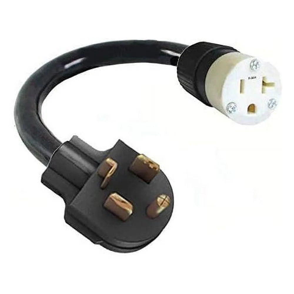 4-Pin Male Dryer Plug To 3-Prong Female Socket Power Cord Adapter Q107