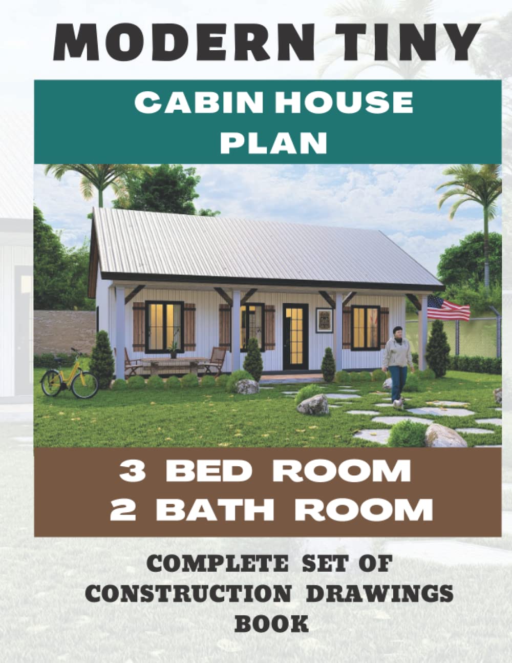 3 Bed Room 2 Bath Room House Plan 1058 Square Feet Construction Drawings O6456