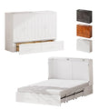 Queen Murphy Bed Cabinet with 2 Storage Drawers Y137