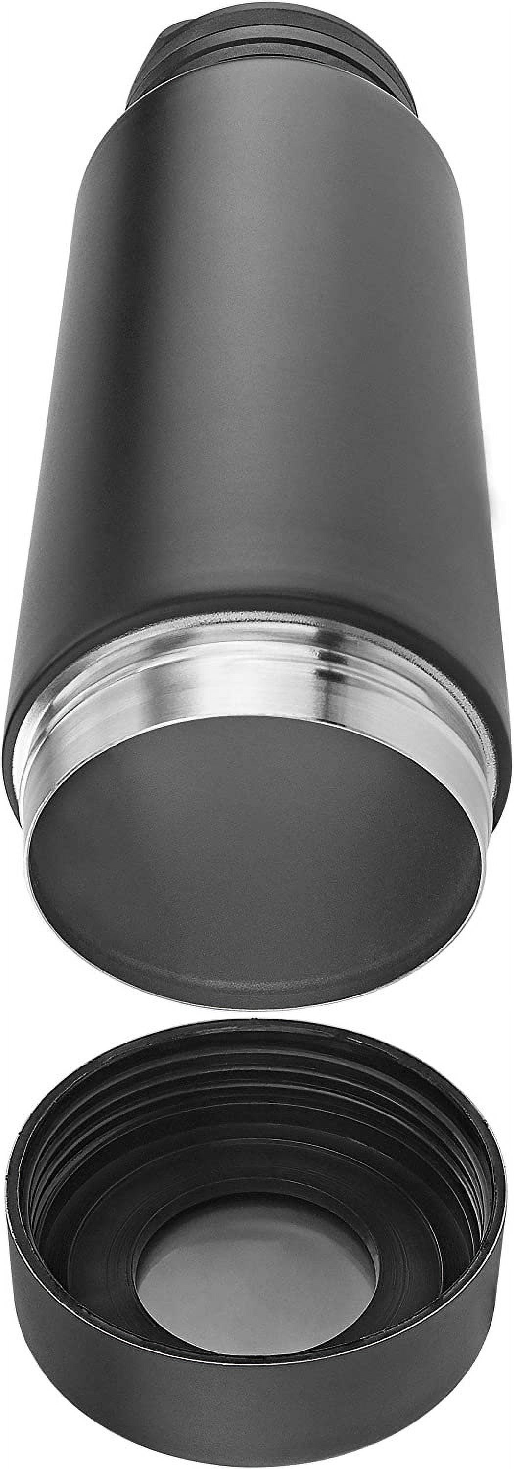 Black 12 Ounce Stainless Steel Drinking Tumbler Bottle Diversion Safe H438