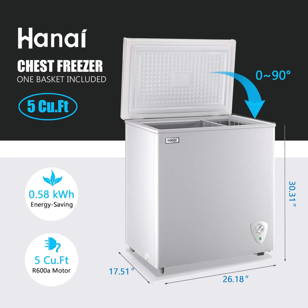 White Chest Freezer O605