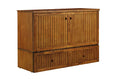 Queen Blonde Oak Murphy Cabinet Chest Bed R852